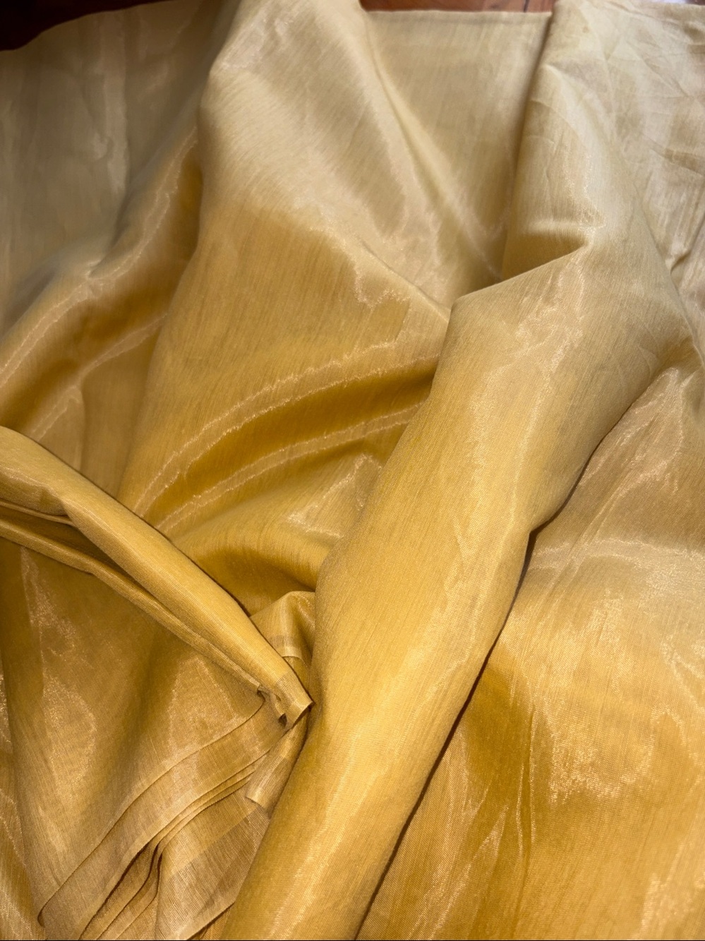 Fabric, 44”W x 374”L, Vintage Semi-Sheer Lightweight Polyester